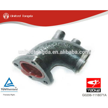 Motor YUCHAI YC4G Após o tubo de escape da turbina G0206-1118071A